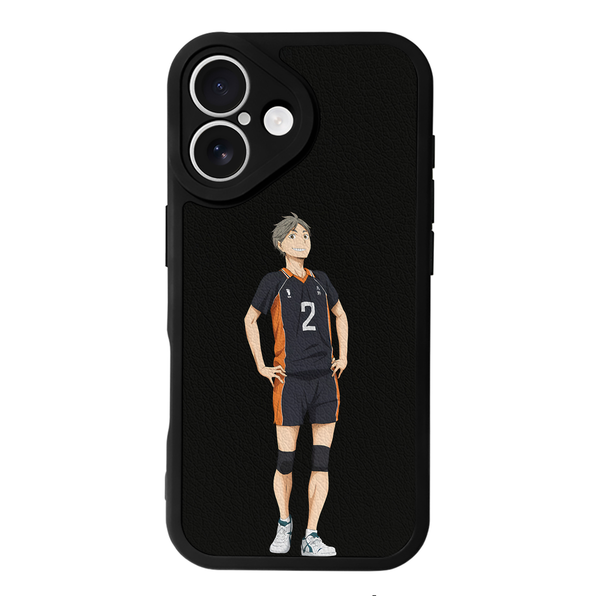 （画像用） ハイキュー!! Haikyu!! 【iPhone 16シリーズ対応】シリコンスマホケース（レザー調） 材質：シリコン